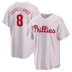 Philadelphia Phillies #8 Nick Castellanos White BFRAILEY Replica Player Jersey
