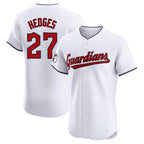 Cleveland Guardians #27 Austin Hedges Player White BFRAILEY Limited Elite Home Stitched Jerseys