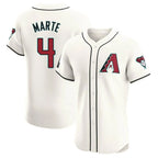 Arizona Diamondbacks #4 Ketel Marte Player Cream BFRAILEY Limited Elite Home Game Stitched Jerseys