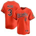 Baltimore Orioles #3 Taylor Ward Player Orange BFRAILEY Limited Home Game Stitched Jerseys