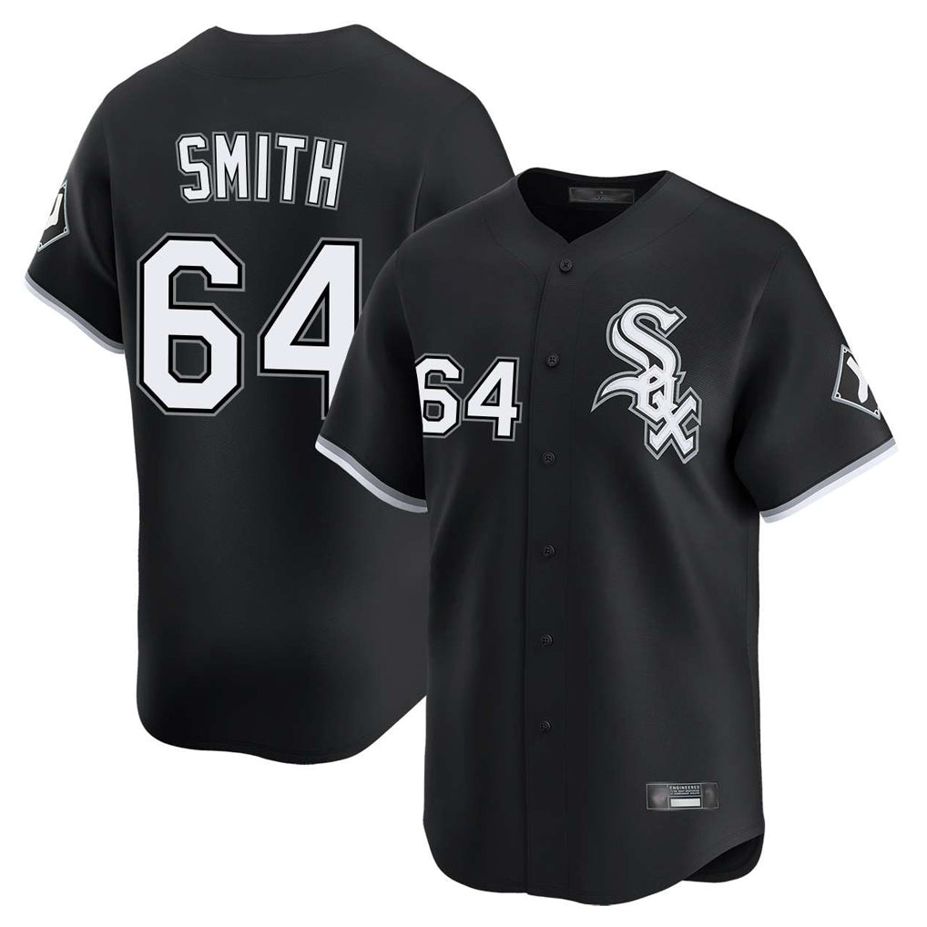 Chicago White Sox #64 Shane Smith Player Black BFRAILEY Limited Home Stitched Jerseys
