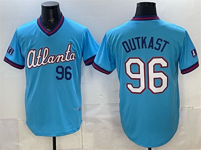 Atlanta Braves #96 OutKast Powder Blue BFRAILEY 2026 City Connect Stadium Stitched Jersey