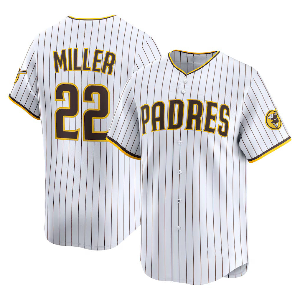 San Diego Padres #22 Mason Miller White BFRAILEY Home Limited Player Jersey