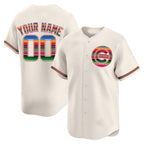 Custom Chicago Cubs Mexico Vapor Premier Limited Jersey ¨C Cream BFRAILEY