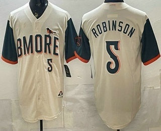 Baltimore Orioles #5 Brooks Robinson Cream BFRAILEY 2026 City Connect Stadium Jersey