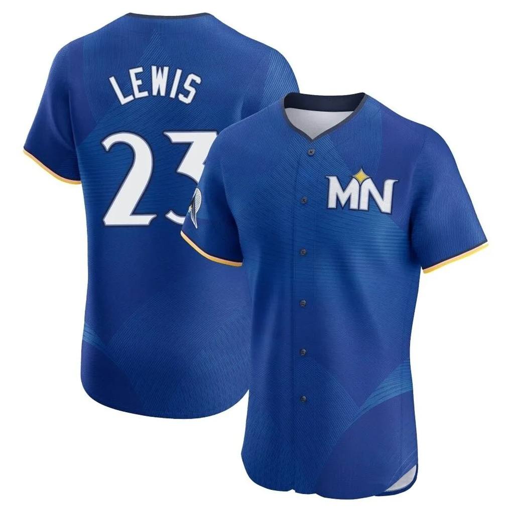 Minnesota Twins #23 Royce Lewis Player Royal BFRAILEYCity Connect Limited Elite Home Stitched Jerseys
