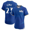 Minnesota Twins #23 Royce Lewis Player Royal BFRAILEYCity Connect Limited Elite Home Stitched Jerseys