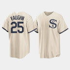 Chicago White Sox #25 Andrew Vaughn Player Cream BFRAILEY Field of Dreams Home Game Stitched Jerseys