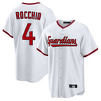 Cleveland Guardians #4 Brayan Rocchio Player White BFRAILEY Game Home Stitched Jerseys