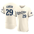 Minnesota Twins #29 Rod Carew Player Cream BFRAILEYHome Limited Elite Stitched Jerseys