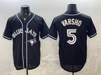 Toronto Blue Jays #5 Daulton Varsho 2026 Fashion Replica Black BFRAILEY Out Stitched Jersey