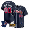 Custom Atlanta Braves Atliens Vapor Premier Limited Jersey V2 ¨C Navy BFRAILEY