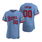 Custom Minnesota Twins Light Blue BFRAILEY Stitched Flex Base Jersey