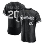 Chicago White Sox #20 Miguel Vargas Player Black BFRAILEY City Connect Limited Elite Home Stitched Jerseys