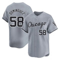 Chicago White Sox #58 Seranthony Dominguez Player Gray BFRAILEY Road Limited Home Stitched Jerseys