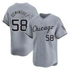 Chicago White Sox #58 Seranthony Dominguez Player Gray BFRAILEY Road Limited Home Stitched Jerseys