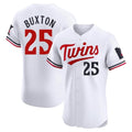 Minnesota Twins #25 Byron Buxton Player White BFRAILEYHome Limited Elite Stitched Jerseys