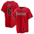 Cleveland Guardians #6 David Fry Player Red BFRAILEY Home Game Stitched Jerseys