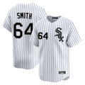 Chicago White Sox #64 Shane Smith Player White BFRAILEY Stripe Limited Home Stitched Jerseys