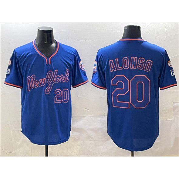 New York Mets #20 Pete Alonso Royal BFRAILEY 2025 Spring Training Stitched Jersey