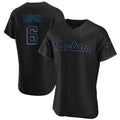 Miami Marlins #6 Otto Lopez Player Black BFRAILEY Home Limited Elite Stitched Jerseys