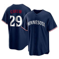 Minnesota Twins #29 Rod Carew Player Navy BFRAILEYReplica Alternate Home Stitched Jerseys