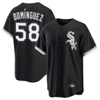 Chicago White Sox #58 Seranthony Dominguez Player Black BFRAILEY Home Game Stitched Jerseys