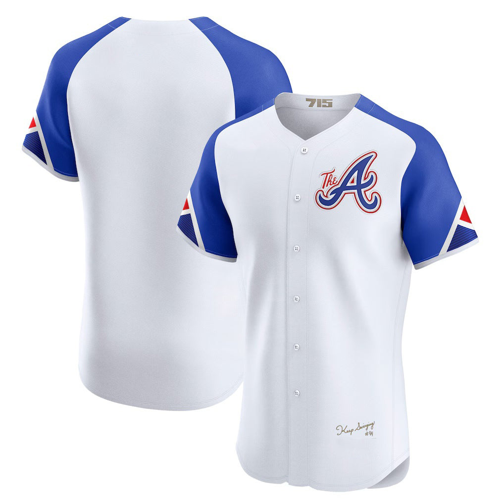 Atlanta Braves White BFRAILEY City Connect Elite Jersey