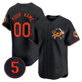 Custom Baltimore Orioles Robinson Patch Vapor Premier Limited Jersey V3 ¨C Black BFRAILEY