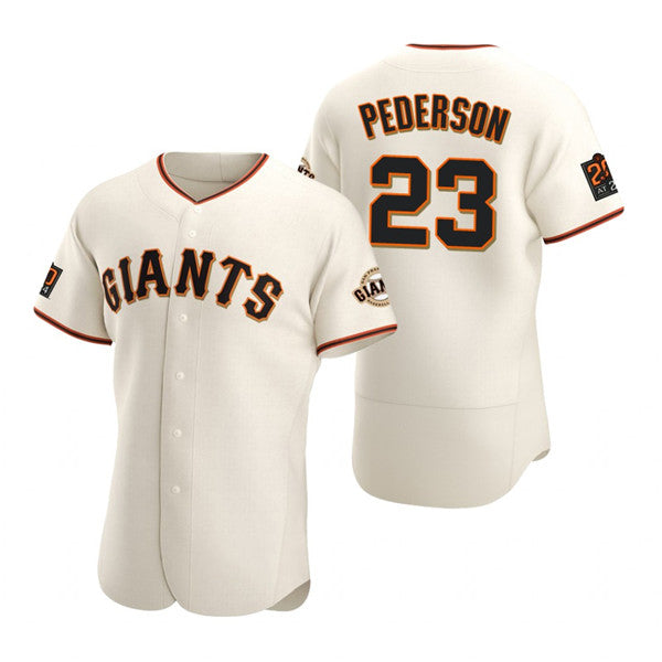San Francisco Giants #23 Joc Pederson Cream BFRAILEY Flex Base Stitched Jersey