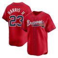 Atlanta Braves #23 Michael Harris II Player Red BFRAILEY Limited Home Game Stitched Jerseys