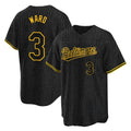 Baltimore Orioles #3 Taylor Ward Player Black BFRAILEY Snake Skin City Home Game Stitched Jerseys