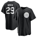 Chicago Cubs #29 Michael Busch Player Black BFRAILEY Game Stitched Jerseys