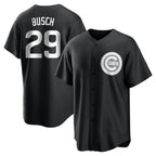 Chicago Cubs #29 Michael Busch Player Black BFRAILEY Game Stitched Jerseys