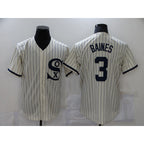 Chicago White Sox #3 Harold Baines 2021 Cream BFRAILEY Field of Dreams Name Cool Base Stitched Jersey