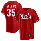 Cincinnati Reds #35 Jose Trevino Player Red BFRAILEY Home Game Stitched Jerseys