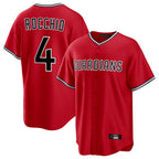 Cleveland Guardians #4 Brayan Rocchio Player Red BFRAILEY Home Game Stitched Jerseys