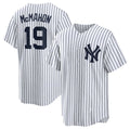 New York Yankees #19 Ryan McMahon White BFRAILEY 2025 Cool Base Stitched Jersey