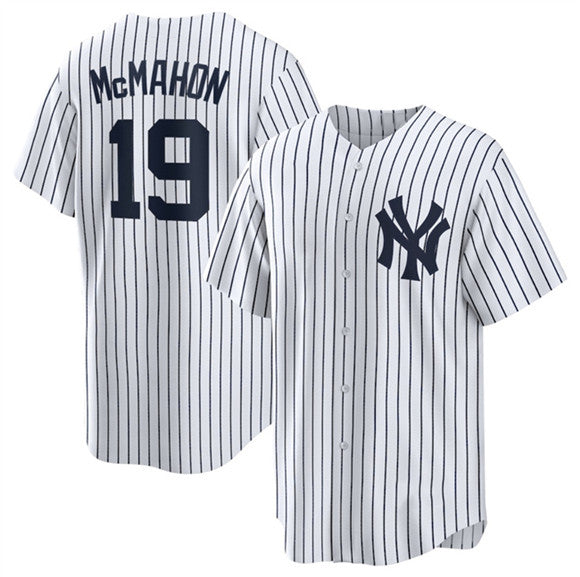 New York Yankees #19 Ryan McMahon White BFRAILEY 2025 Cool Base Stitched Jersey