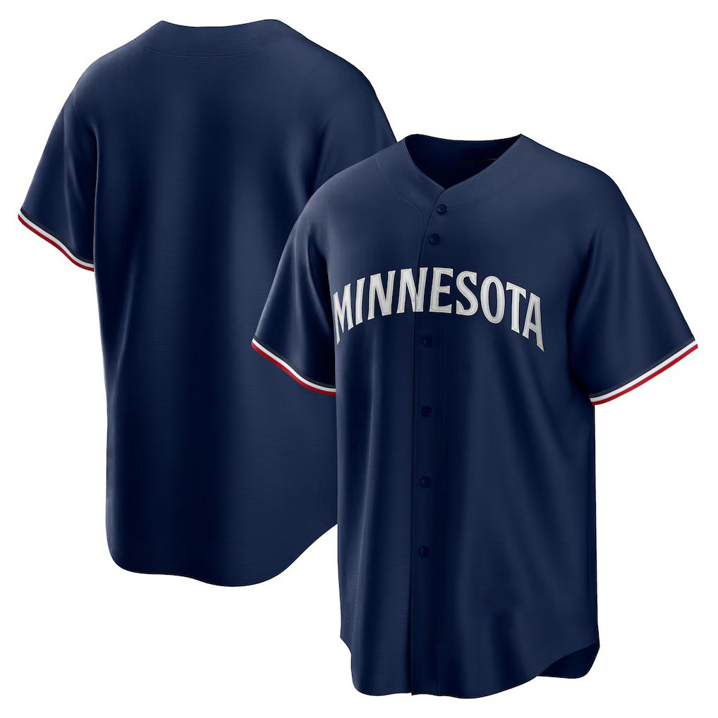 Minnesota Twins Navy BFRAILEY Alternate Replica Team Logo Jersey