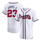 Atlanta Braves #23 Michael Harris II Player White BFRAILEY Limited Elite Home Game Stitched Jerseys