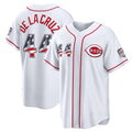 Cincinnati Reds #44 Elly De La Cruz USA 250 Fourth of July Home Stadium Jersey - White BFRAILEY