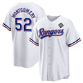 Texas Rangers #52 Jordan Montgomery White BFRAILEY 2023 World Series Stitched Jersey