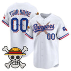 Custom Texas Rangers x One Piece White BFRAILEY Vapor Premier Limited Jersey - Stitched