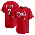 Cincinnati Reds #7 Spencer Steer Player Red BFRAILEY Home Limited Stitched Jerseys