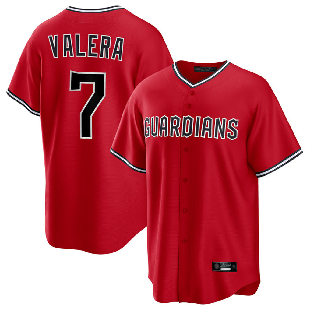 Cleveland Guardians #7 George Valera Player Red BFRAILEY Home Game Stitched Jerseys