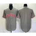 Cincinnati Reds Blank Grey BFRAILEY Cool Base Stitched Jersey