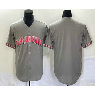 Cincinnati Reds Blank Grey BFRAILEY Cool Base Stitched Jersey