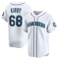 Seattle Mariners #68 George Kirby White BFRAILEY Home Limited Stitched Jersey