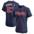 Atlanta Braves #23 Michael Harris II Player Navy BFRAILEY Limited Elite Home Game Stitched Jerseys